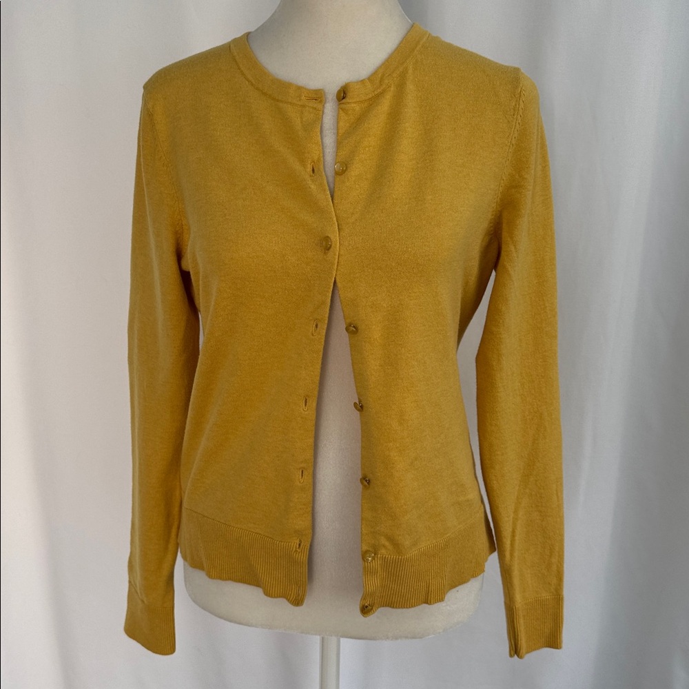 ❤️3/$30 Ann Taylor Loft Yellow Women's Cardigan Sweater